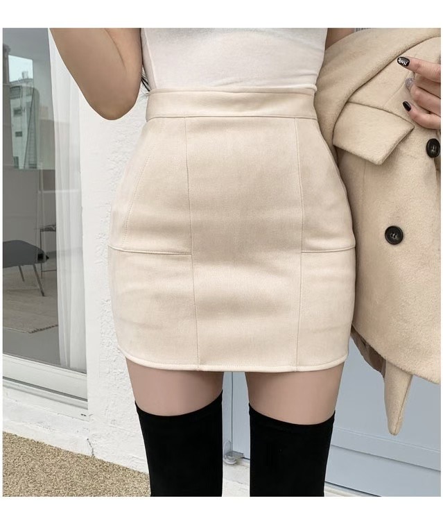 LAURENT東大門㊣代購女士新品職業熱賣人氣25秋冬推薦短裙涂層LAURENT短裙圖色2