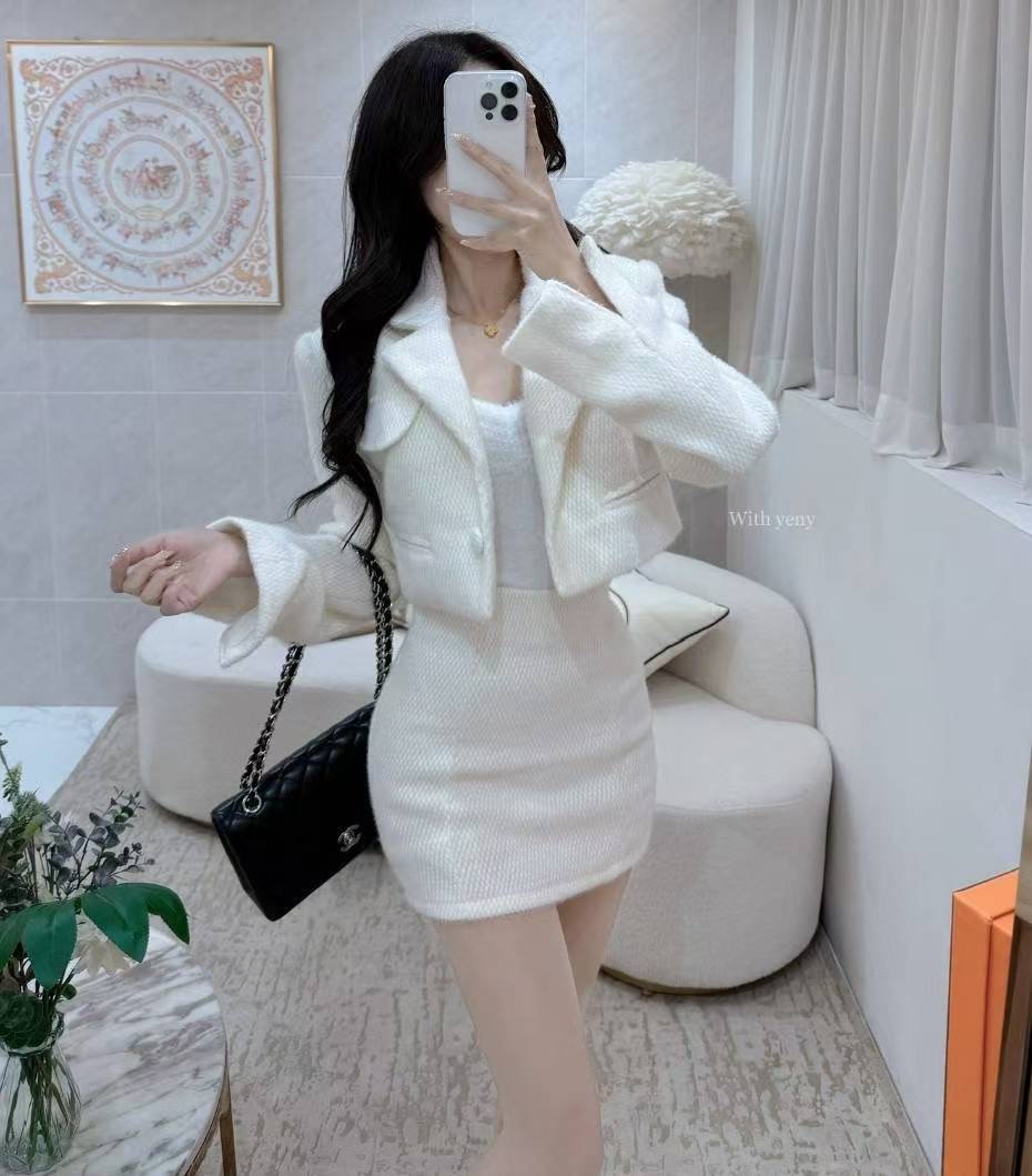 LAURENT韓國直郵㊣女士新款25秋冬人氣休閑推薦時尚職業套裝LAURENT套裝圖色1