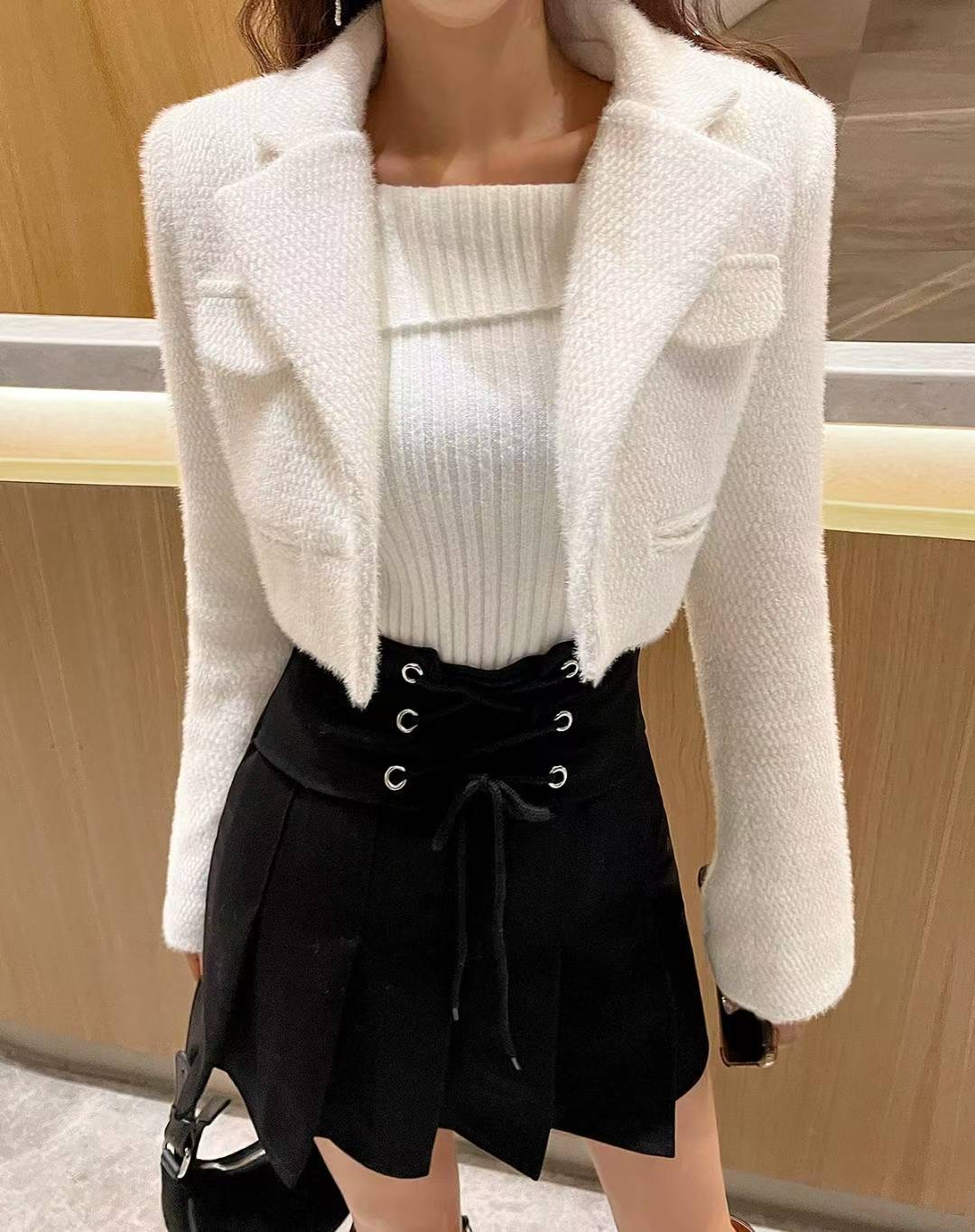 LAURENT韓國直郵㊣女士新款熱賣人氣25秋冬休閑時尚推薦夾克LAURENT夾克圖色1