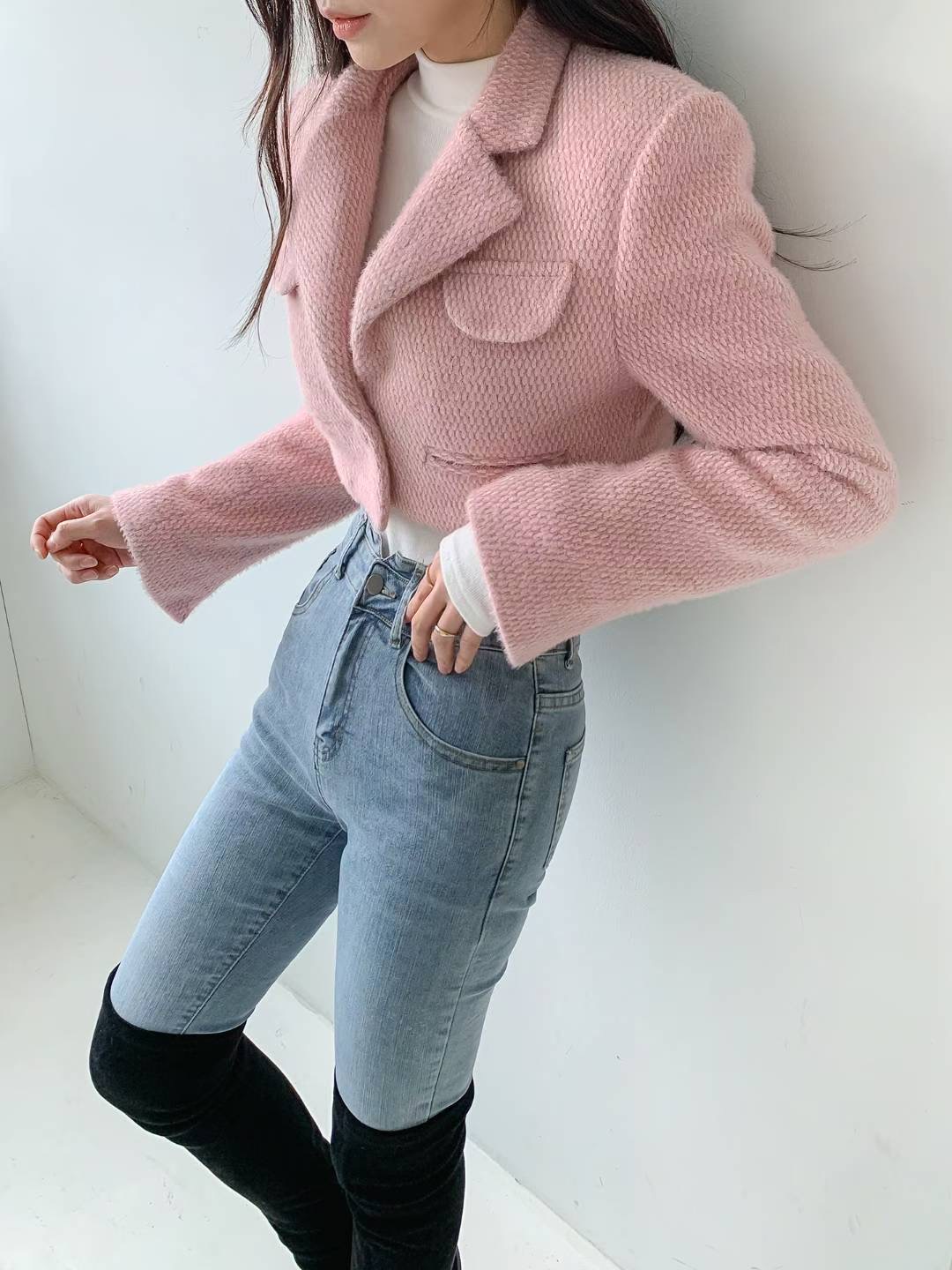 LAURENT韓國直郵㊣女士新款熱賣人氣25秋冬休閑時尚推薦夾克LAURENT夾克圖色3