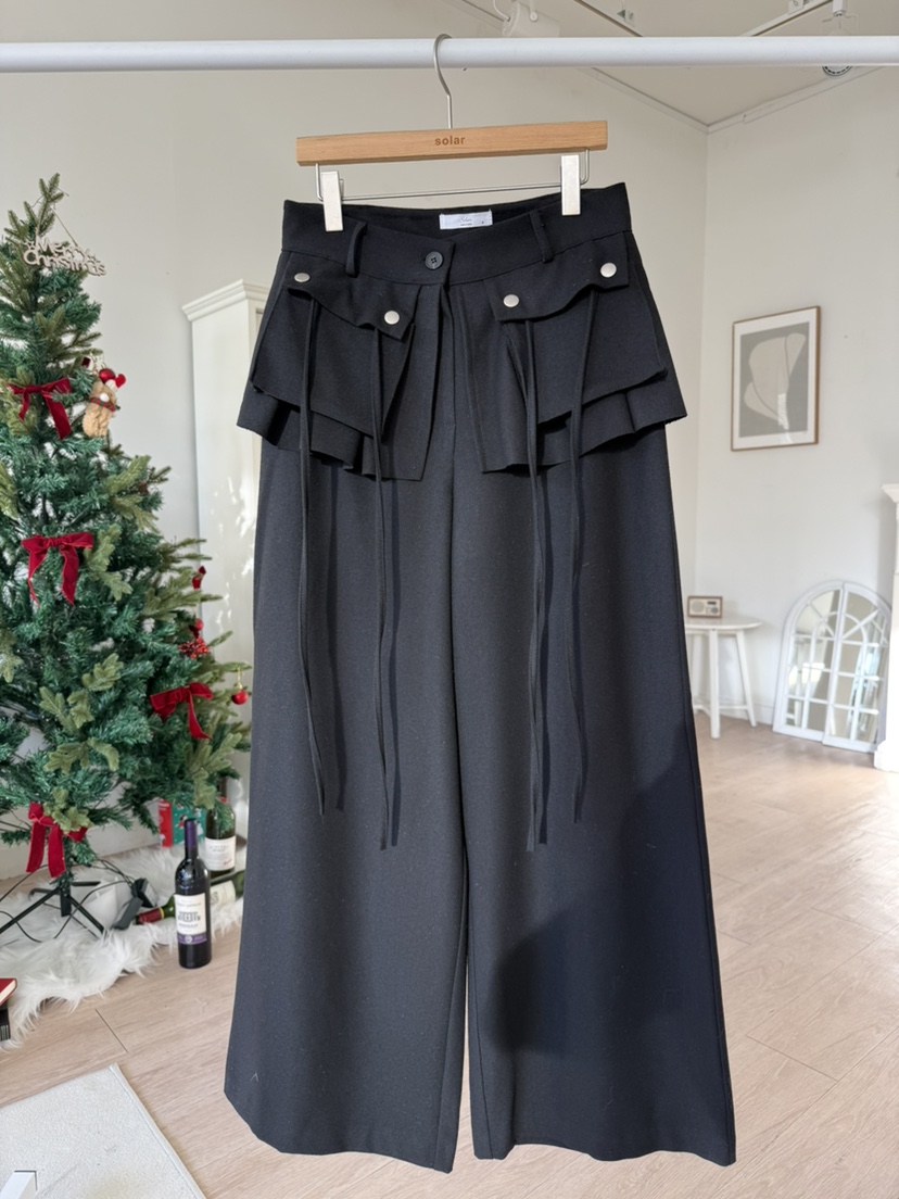 SOLAR東大門㊣代購女裝新款熱賣休閑推薦時尚職業休閑褲羊毛SOLAR休閑褲圖色2