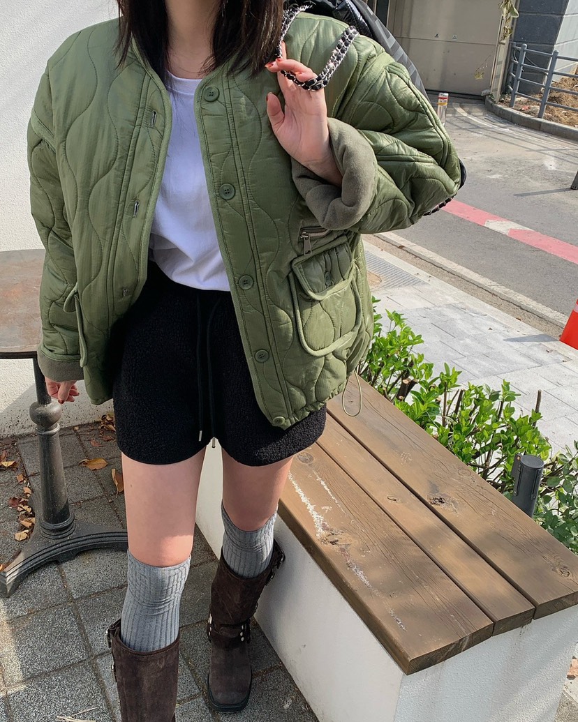 REVE CITE-L東大門㊣實拍女裝新品推薦熱賣人氣25秋冬短褲羊毛REVE CITE短褲