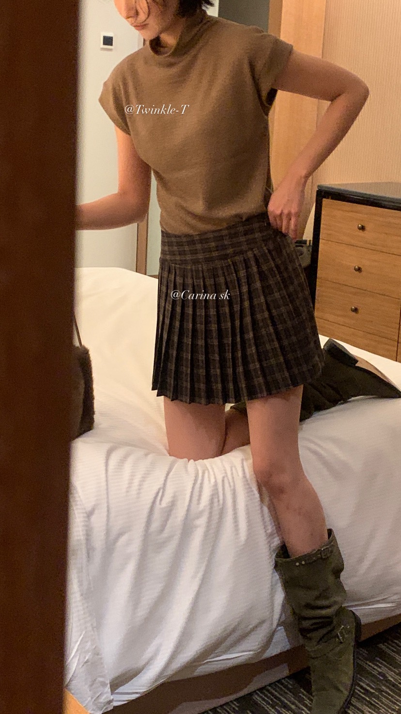 OVER RICH東大門㊣代購女士新款熱賣時尚職業25秋冬推薦短裙OVER RICH短裙