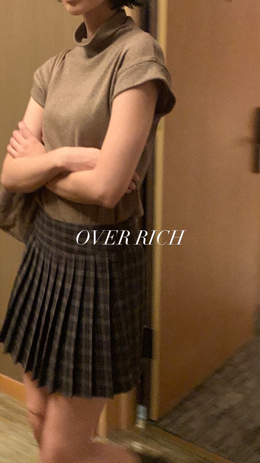 OVER RICH東大門㊣代購女士新款熱賣時尚職業25秋冬推薦短裙OVER RICH短裙