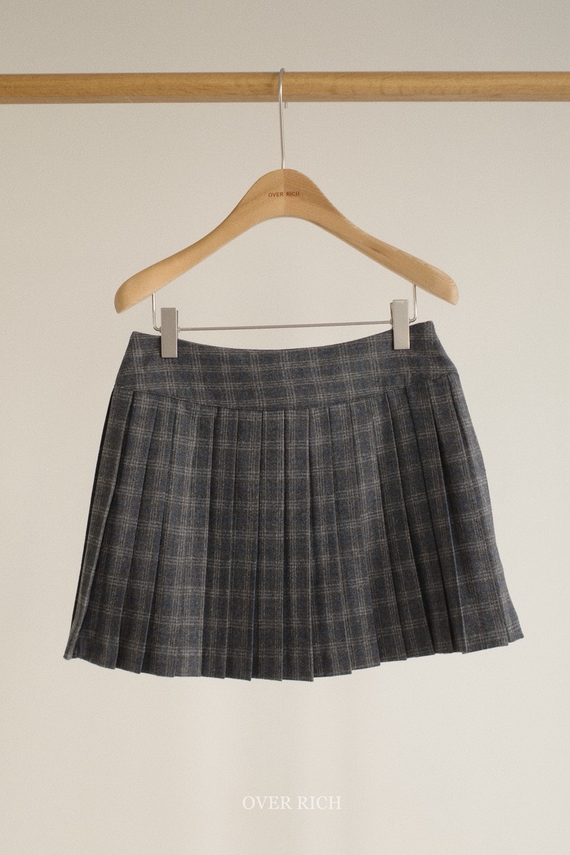 OVER RICH東大門㊣代購女士新款熱賣時尚職業25秋冬推薦短裙OVER RICH短裙圖色1