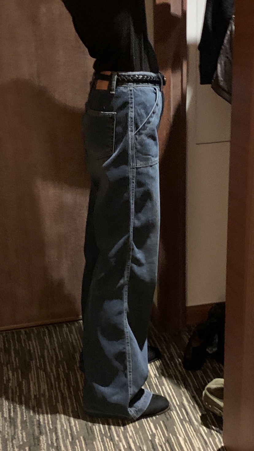 OVER RICH東大門㊣直郵女裝新品25秋冬職業推薦牛仔褲口袋OVER RICH牛仔褲