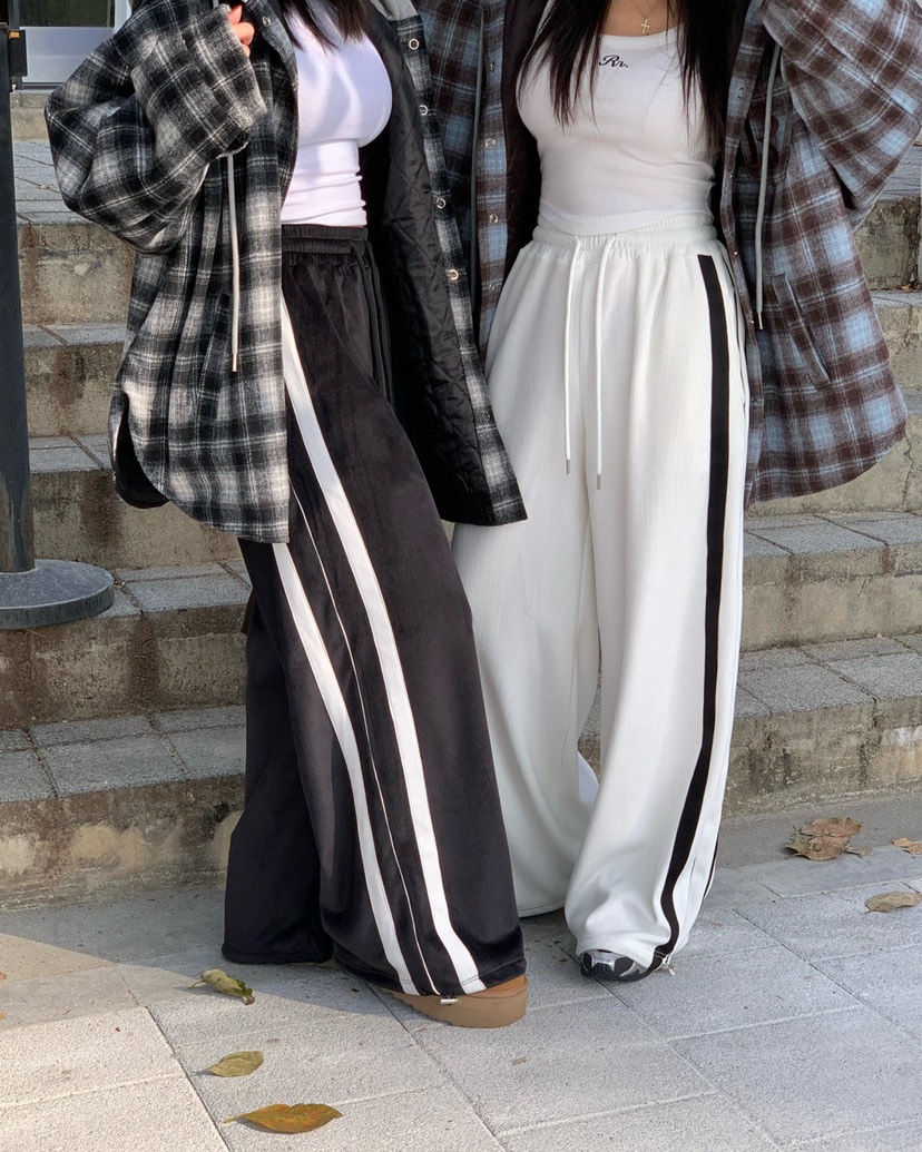 REVE CITE-L韓國代購㊣女裝新款休閑人氣職業推薦休閑褲絲絨REVE CITE休閑褲