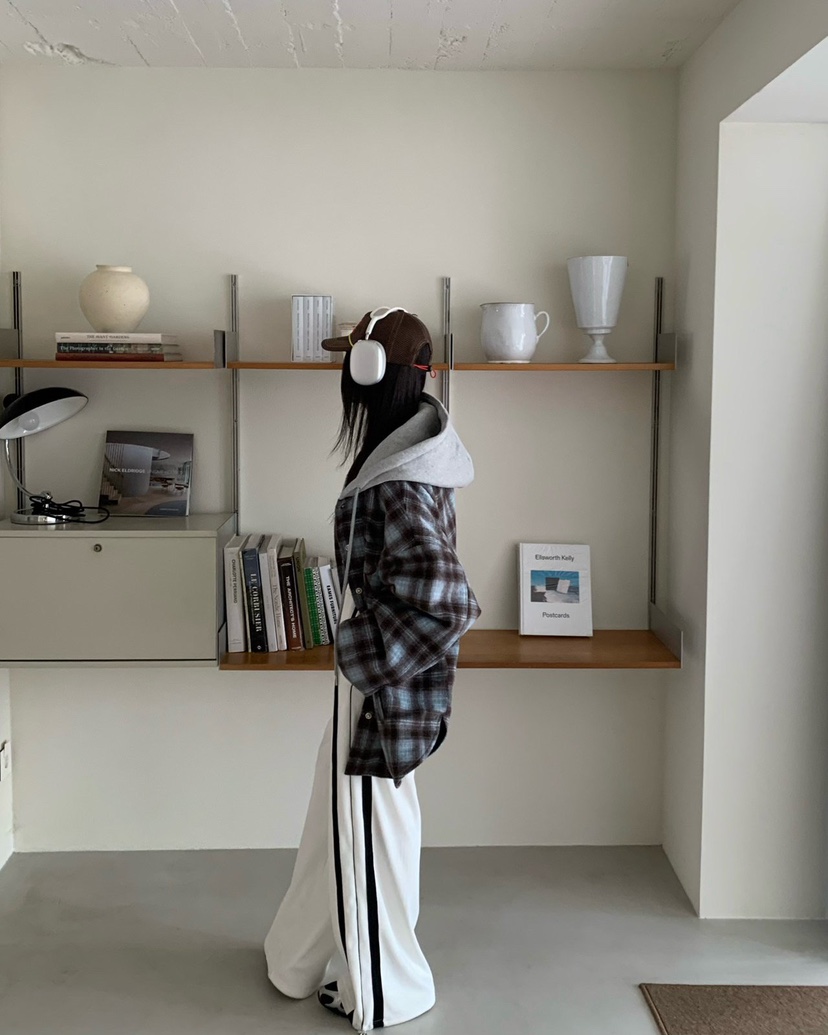 REVE CITE-L韓國代購㊣女裝新款休閑人氣職業推薦休閑褲絲絨REVE CITE休閑褲