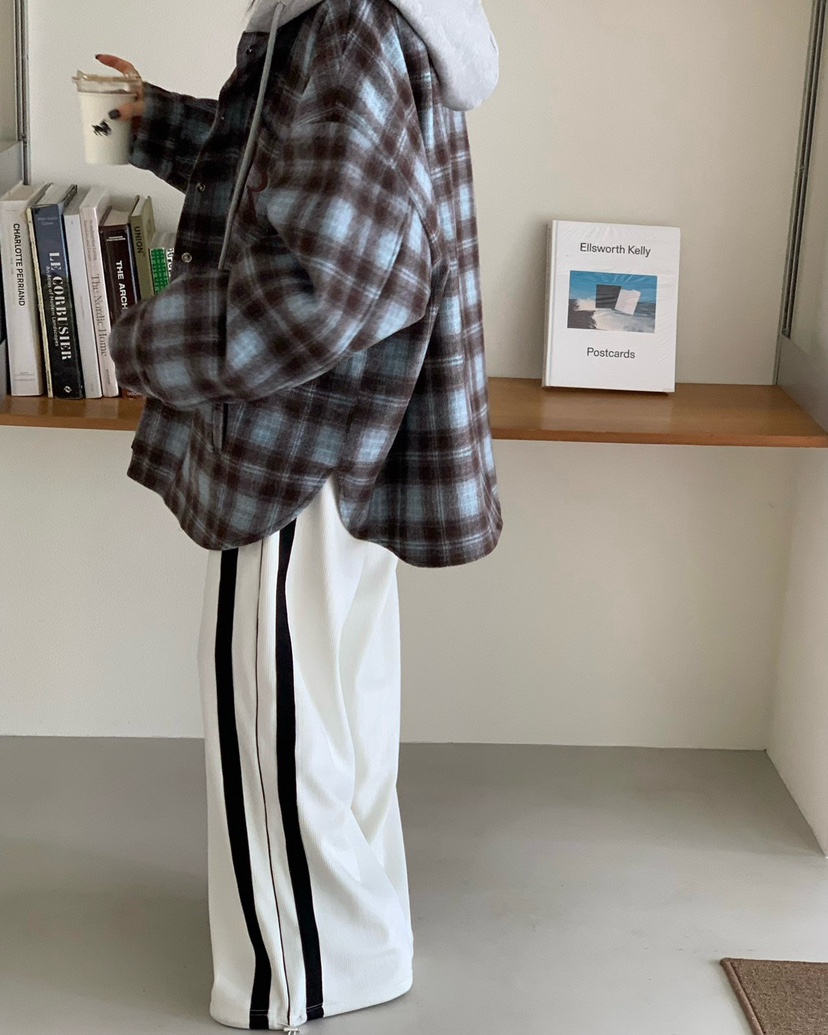 REVE CITE-L韓國代購㊣女裝新款休閑人氣職業推薦休閑褲絲絨REVE CITE休閑褲