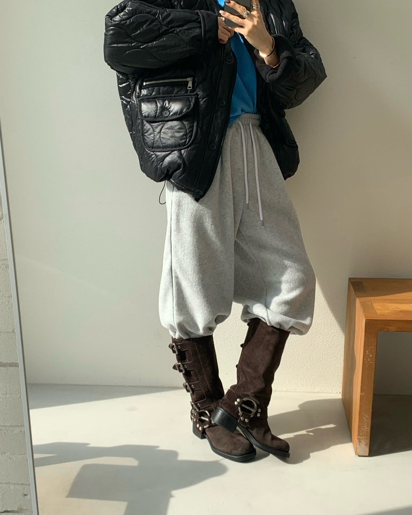 REVE CITE-L東大門㊣代購女裝新品熱賣人氣職業短款棉服絎縫REVE CITE短款棉服