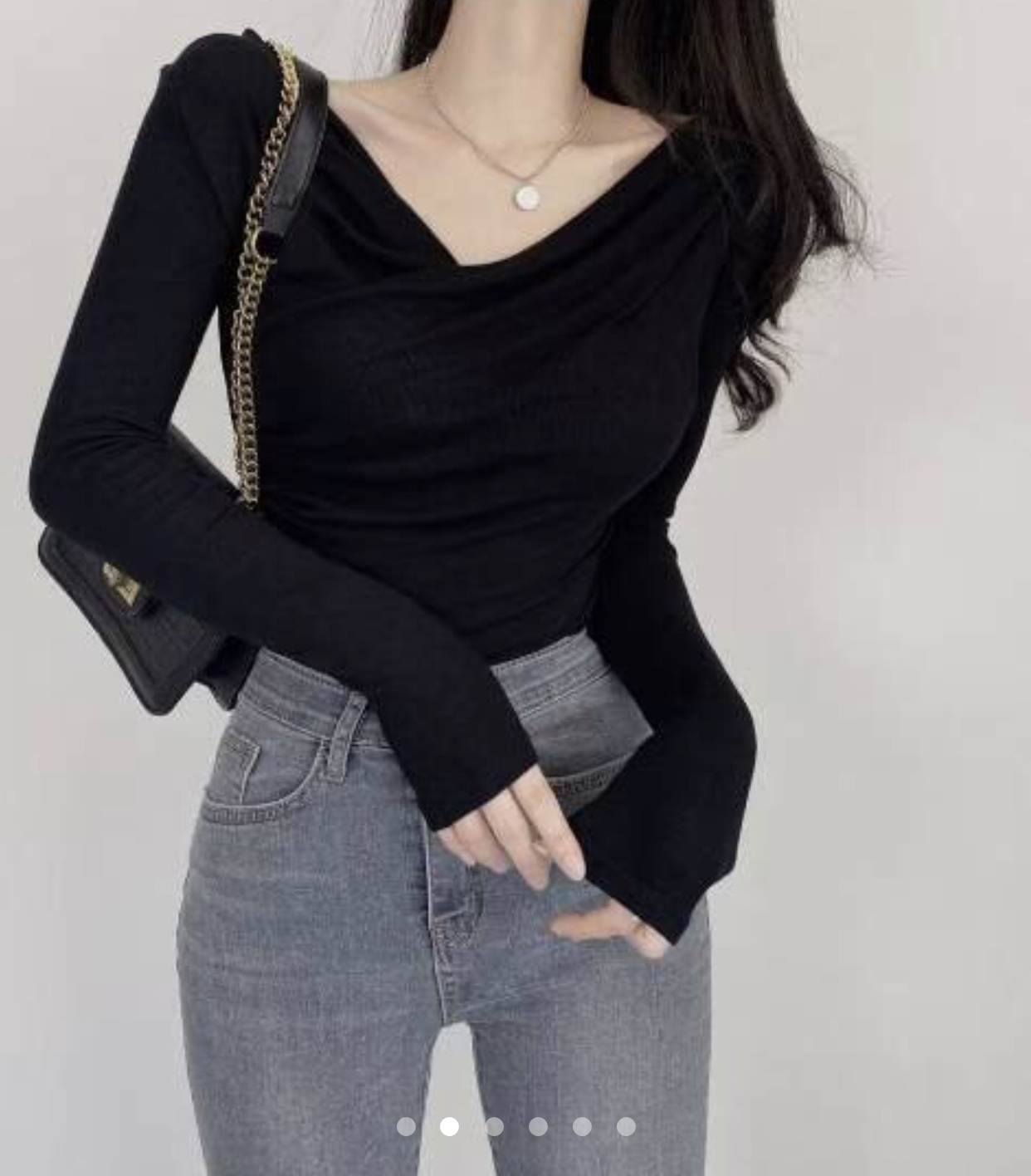 LAURENT東大門㊣代購女士新品休閑推薦職業熱賣25秋冬長袖T恤LAURENT長袖T恤圖色3