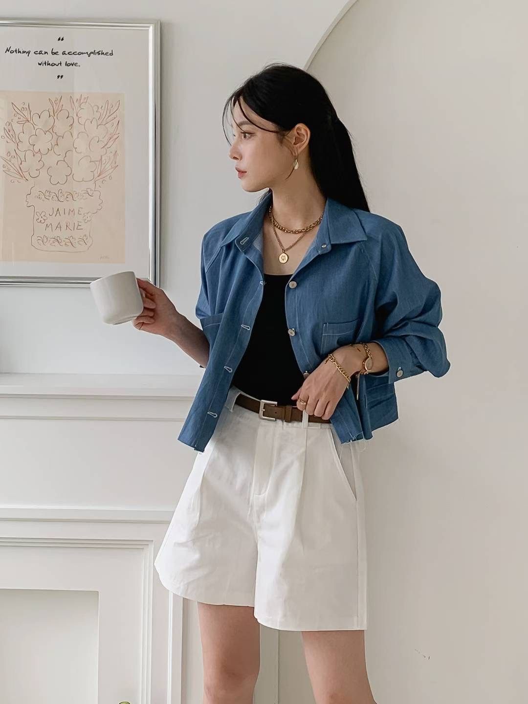 LAURENT東大門㊣直郵女士新品人氣休閑時尚職業25秋冬襯衫蕾絲衫LAURENT襯衫/蕾絲衫圖色2