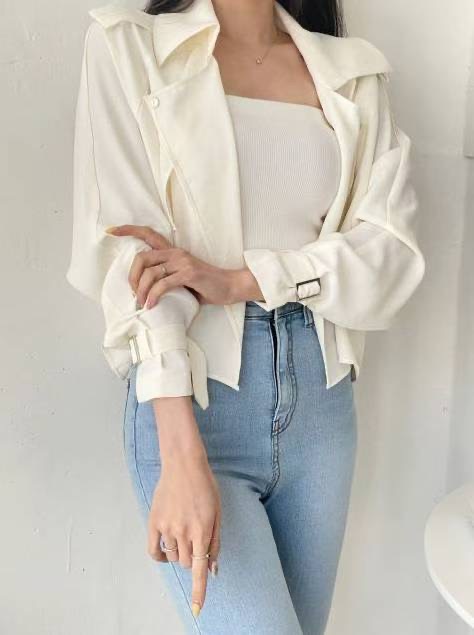 LAURENT韓國直郵㊣女士新品職業熱賣推薦人氣休閑時尚25秋冬夾克LAURENT夾克圖色2