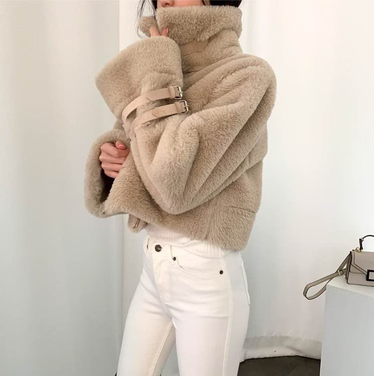 LAURENT韓國代購㊣女士新款人氣推薦熱賣25秋冬職業短款大衣LAURENT短款大衣圖色2