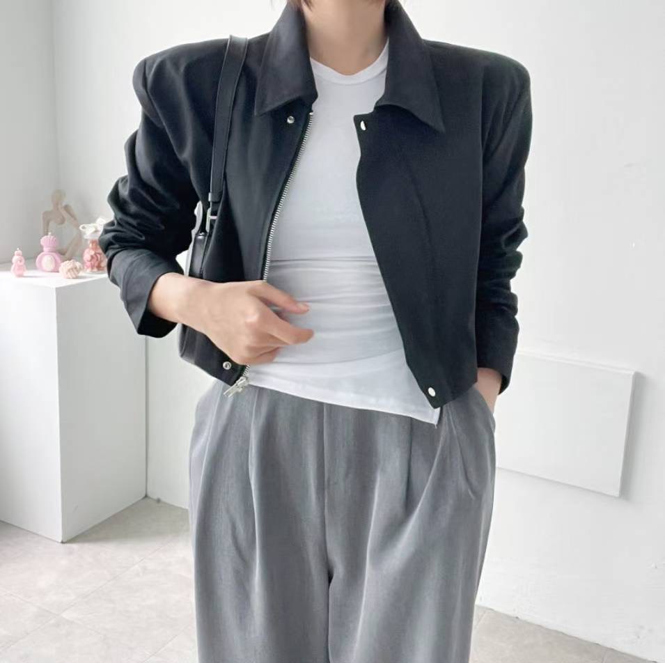 LAURENT東大門㊣實拍女裝新款休閑職業25秋冬時尚熱賣人氣夾克LAURENT夾克圖色3