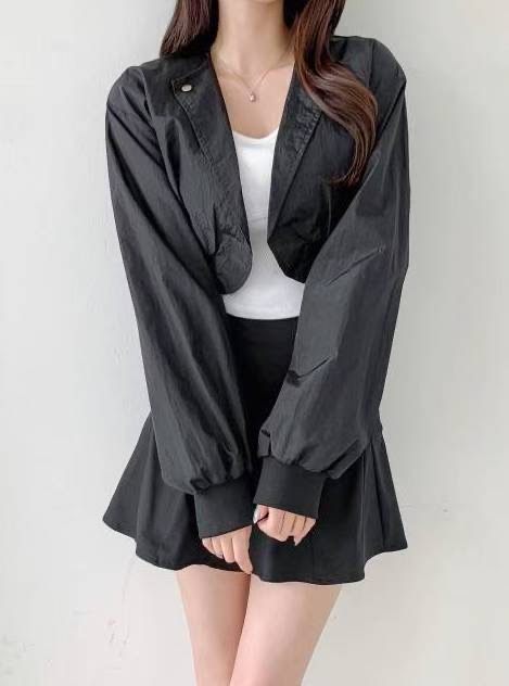 LAURENT韓國代購㊣女士新款熱賣25秋冬人氣職業時尚休閑夾克LAURENT夾克圖色2