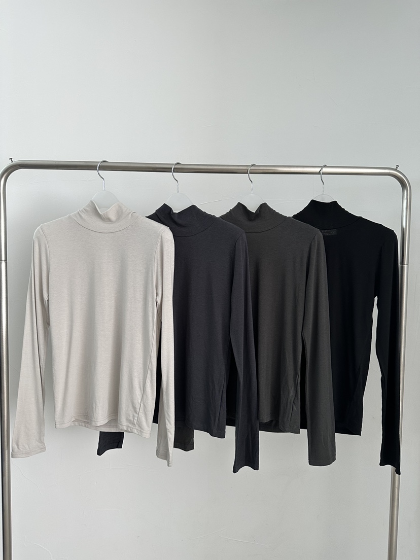 MAINT東大門㊣實拍女裝新款推薦休閑時尚25秋冬長袖T恤棉質圍巾MAINT長袖T恤