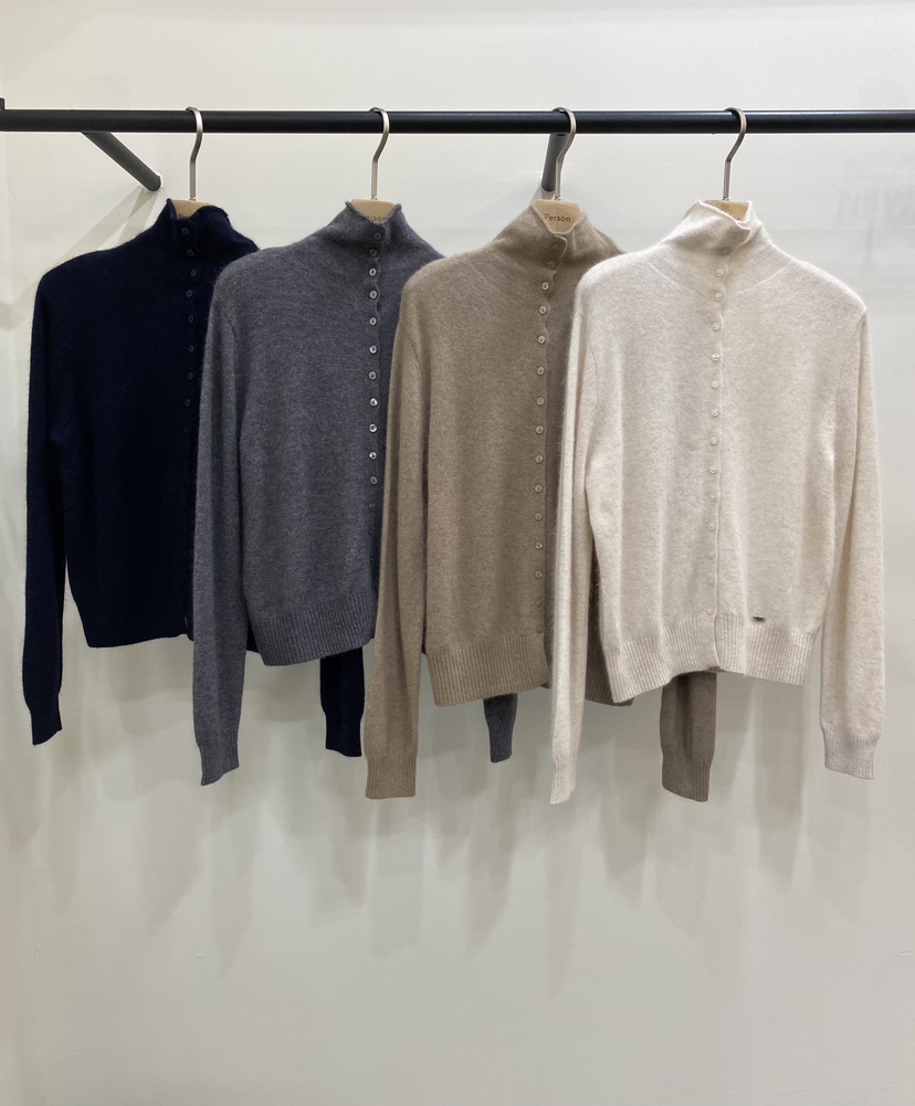 PERSON東大門㊣代購女裝新款推薦休閑職業熱賣針織衫開衫紐扣PERSON針織衫