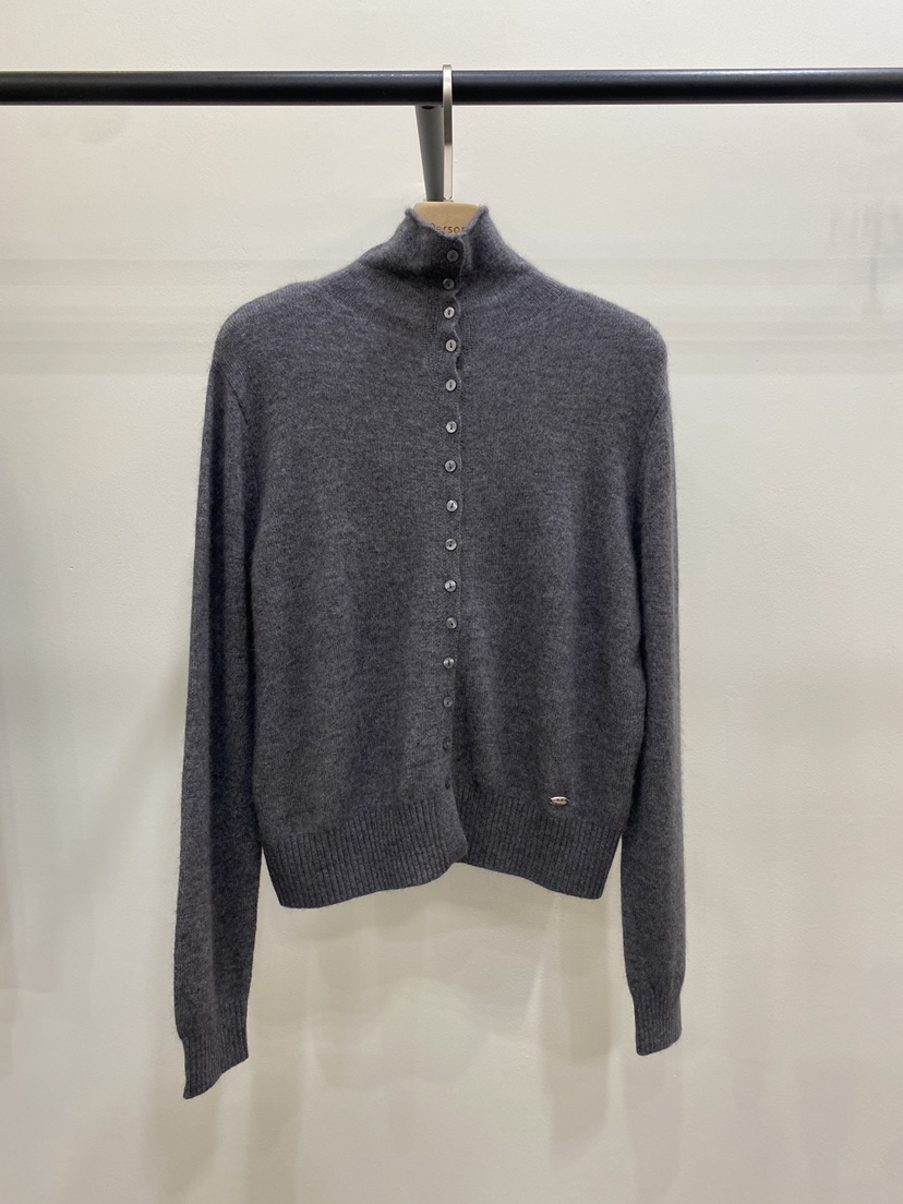 PERSON東大門㊣代購女裝新款推薦休閑職業熱賣針織衫開衫紐扣PERSON針織衫圖色2