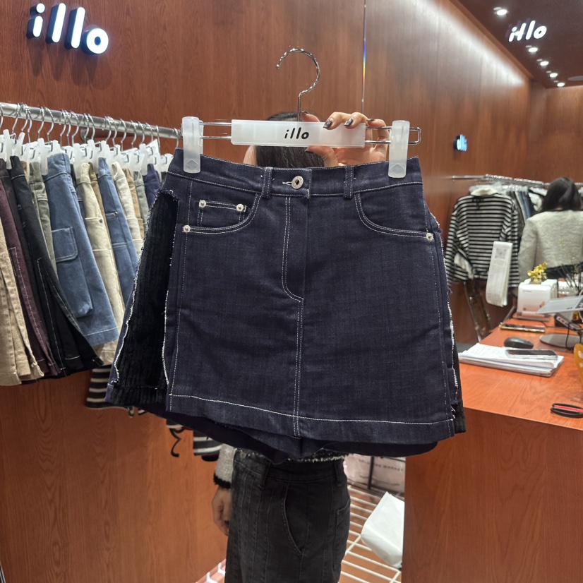 ILLO韓國代購㊣女裝新品時尚職業熱賣推薦25秋冬人氣休閑裙褲ILLO裙褲圖色1