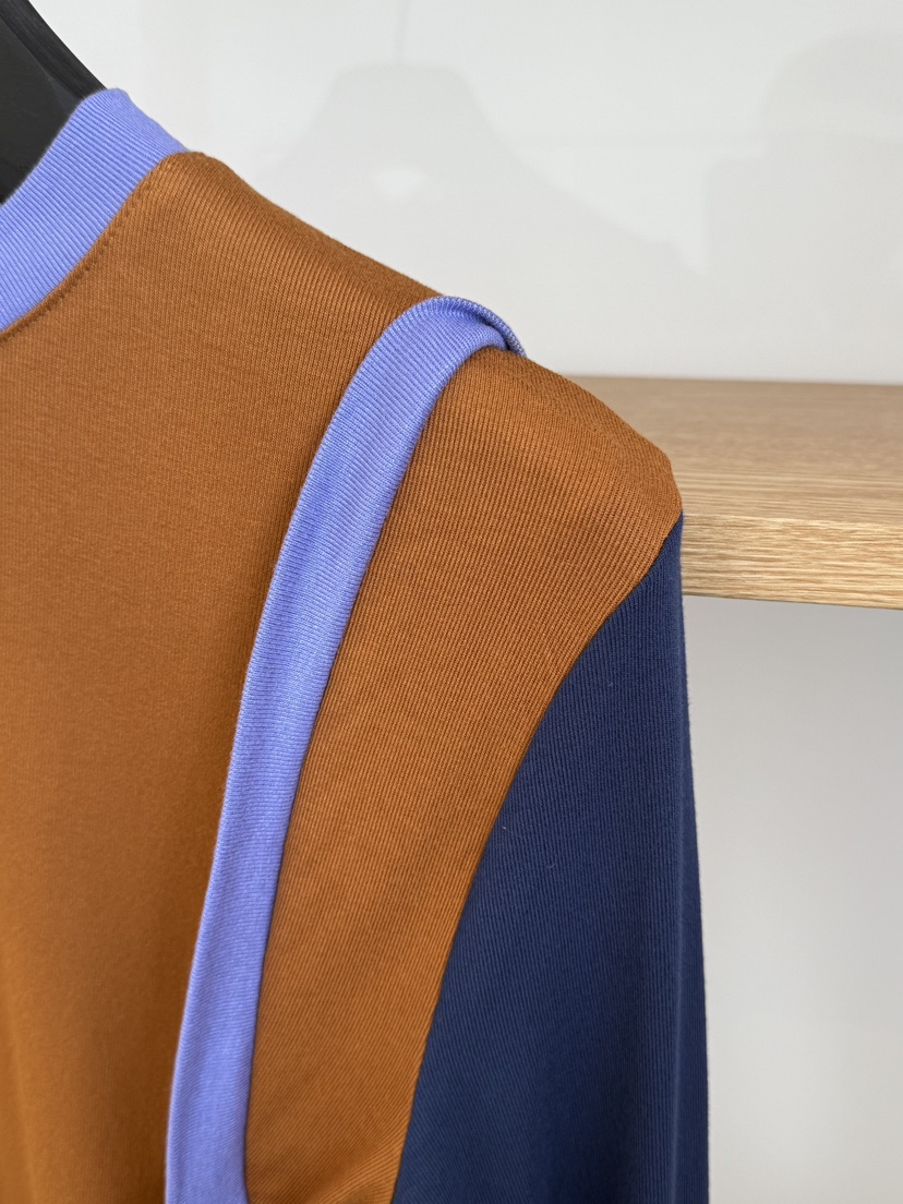 LARCENCICL東大門㊣實拍女士新款休閑25秋冬職業長袖T恤假兩件LARCENCICL長袖T恤