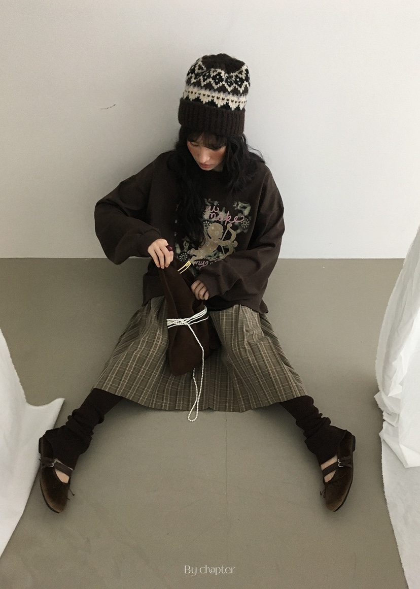 BY CHAPTER東大門㊣直郵女裝新品職業推薦25秋冬休閑長袖T恤BY Chapter長袖T恤