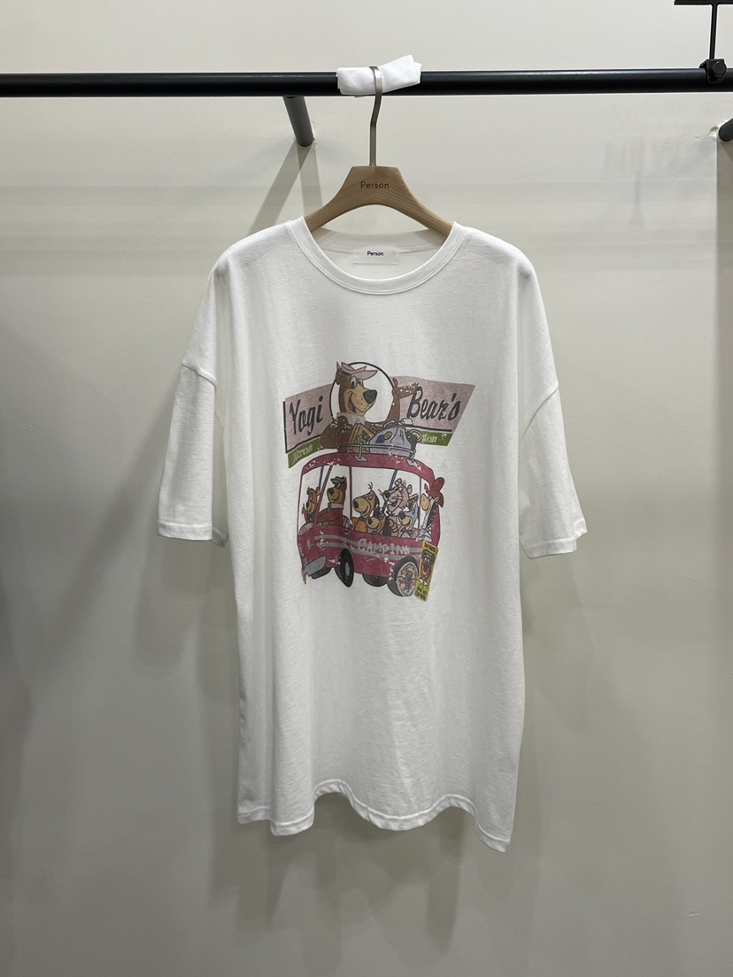 PERSON東大門㊣直郵女裝新款推薦休閑25秋冬熱賣人氣T恤復古PERSONT恤圖色4