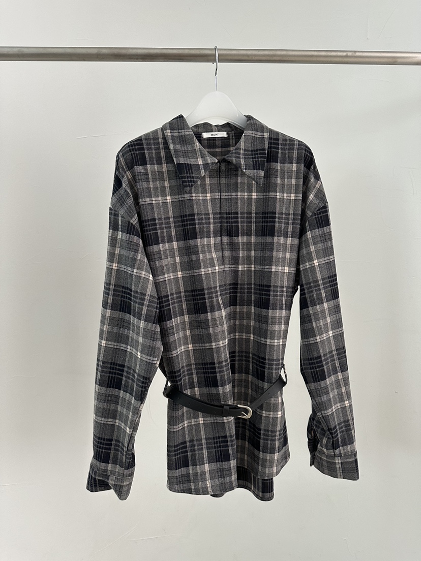 MAINT東大門㊣代購女裝新款職業熱賣人氣時尚襯衫蕾絲衫含腰帶MAINT襯衫/蕾絲衫圖色2