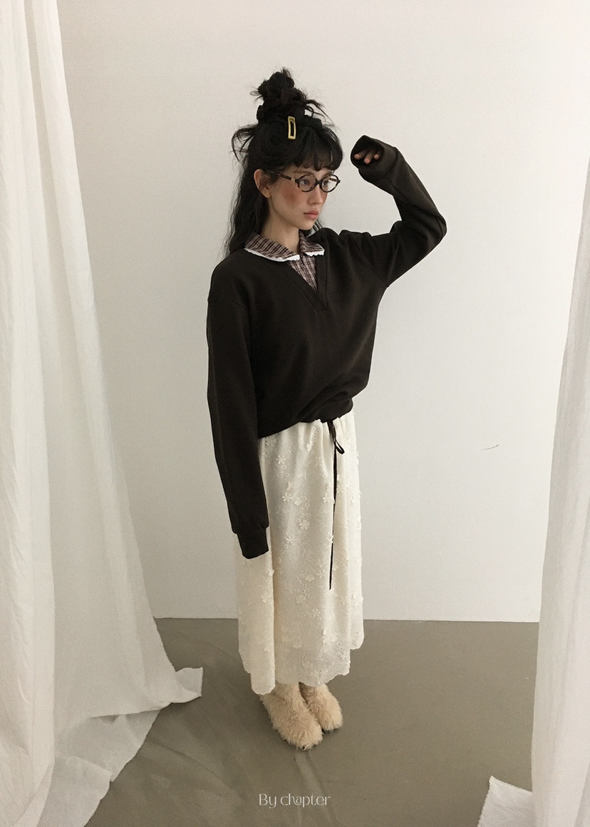 BY CHAPTER韓國直郵㊣女裝新品休閑職業熱賣人氣衛衣假兩件BY Chapter衛衣