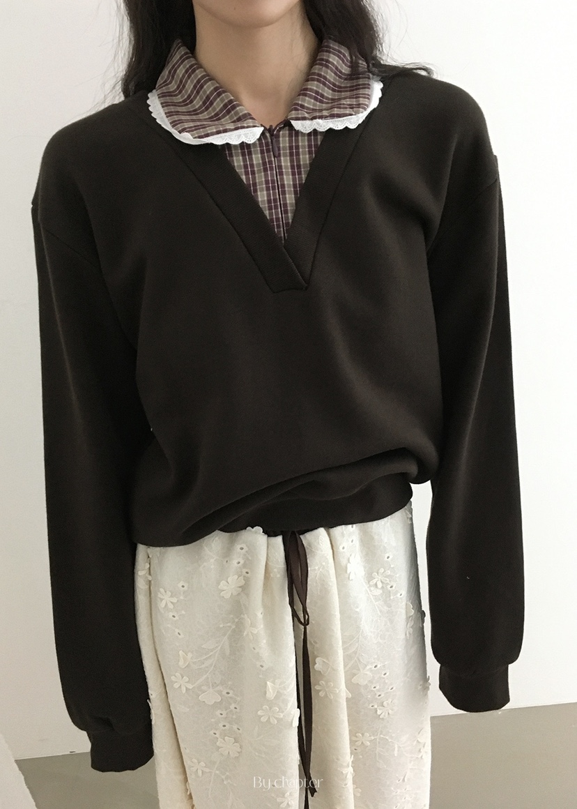 BY CHAPTER韓國直郵㊣女裝新品休閑職業熱賣人氣衛衣假兩件BY Chapter衛衣