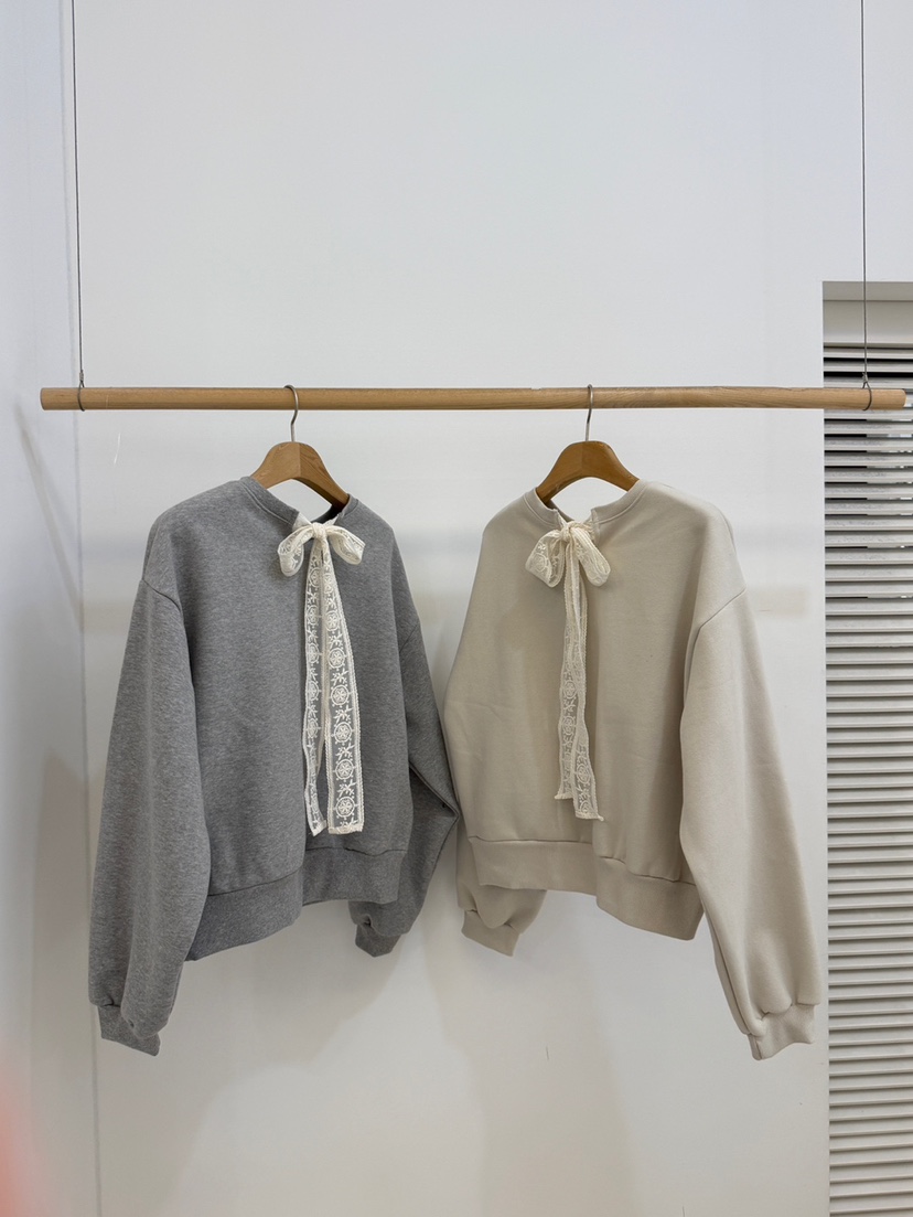 BY CHAPTER韓國直郵㊣女裝新品25秋冬職業推薦衛衣加絨刺繡BY Chapter衛衣