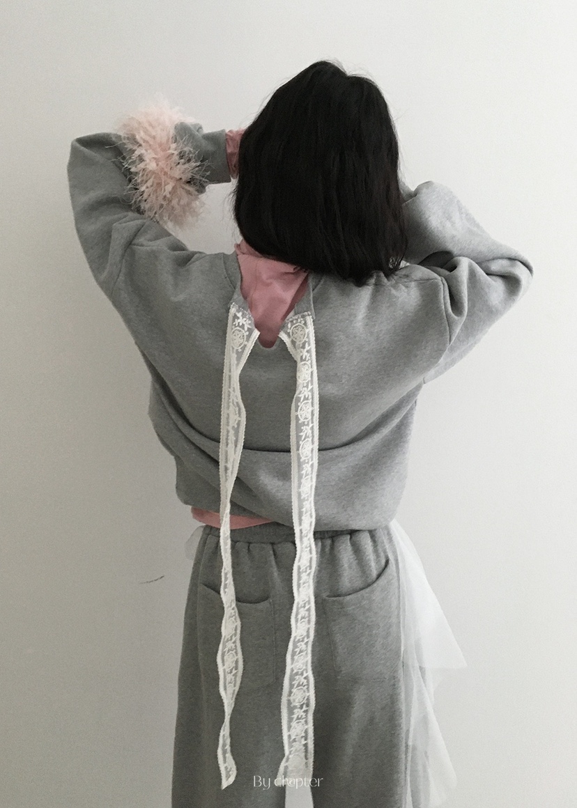 BY CHAPTER韓國直郵㊣女裝新品25秋冬職業推薦衛衣加絨刺繡BY Chapter衛衣