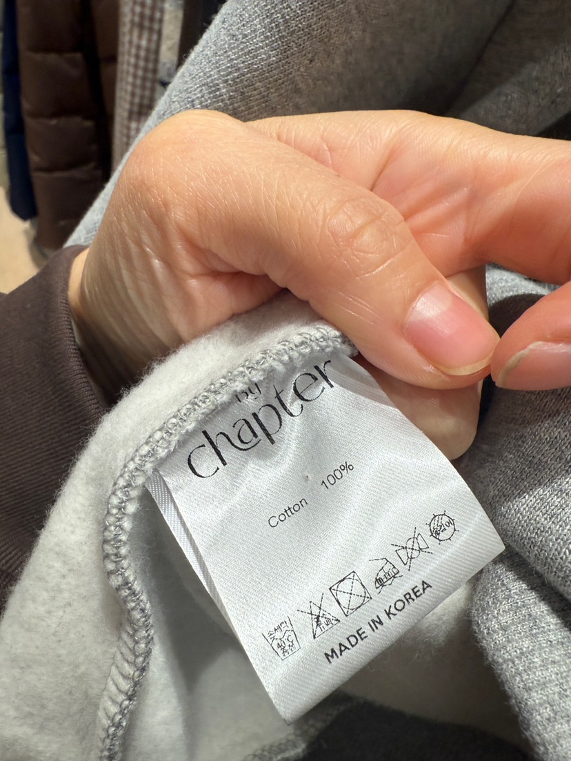 BY CHAPTER韓國直郵㊣女裝新品25秋冬職業推薦衛衣加絨刺繡BY Chapter衛衣