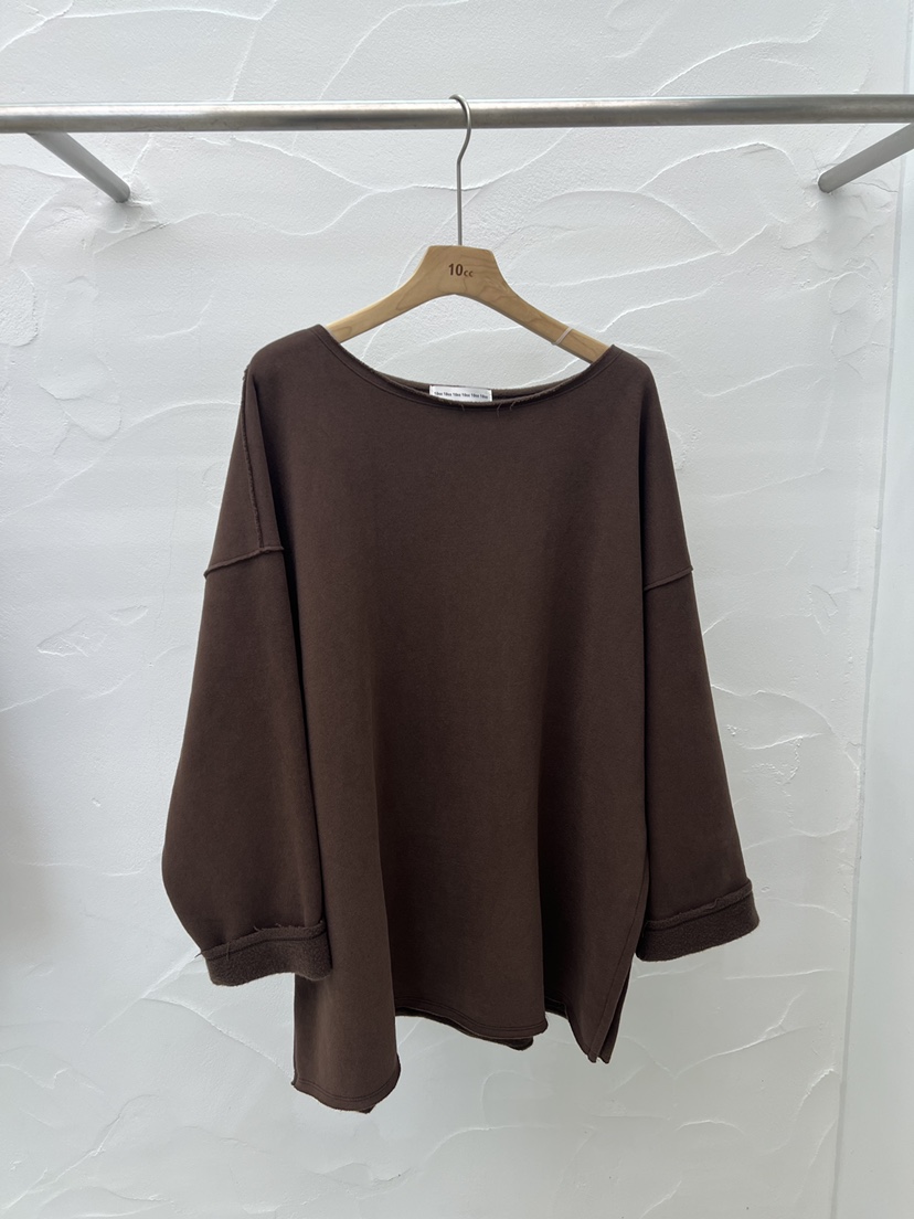 10CC東大門㊣代購女裝新款推薦25秋冬休閑職業時尚熱賣長袖T恤10CC長袖T恤圖色2