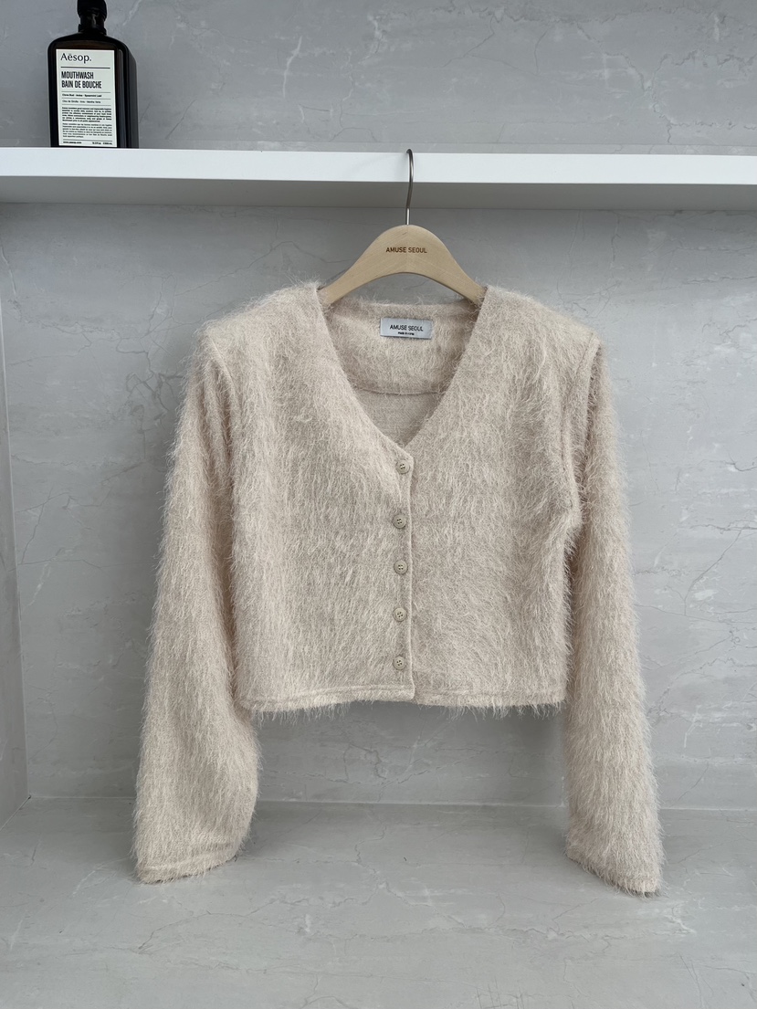 AMUSE SEOUL韓國代購㊣女士新款熱賣職業25秋冬推薦針織衫AMUSE SEOUL針織衫圖色1