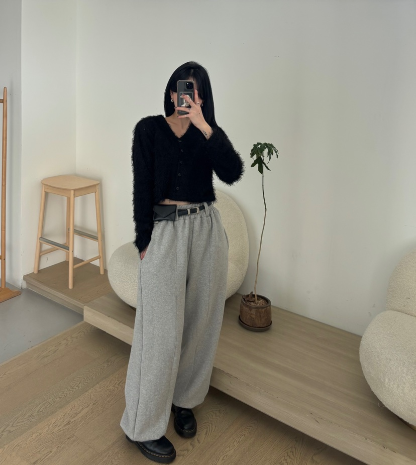 AMUSE SEOUL東大門㊣直郵女裝新款人氣熱賣25秋冬休閑褲加絨AMUSE SEOUL休閑褲