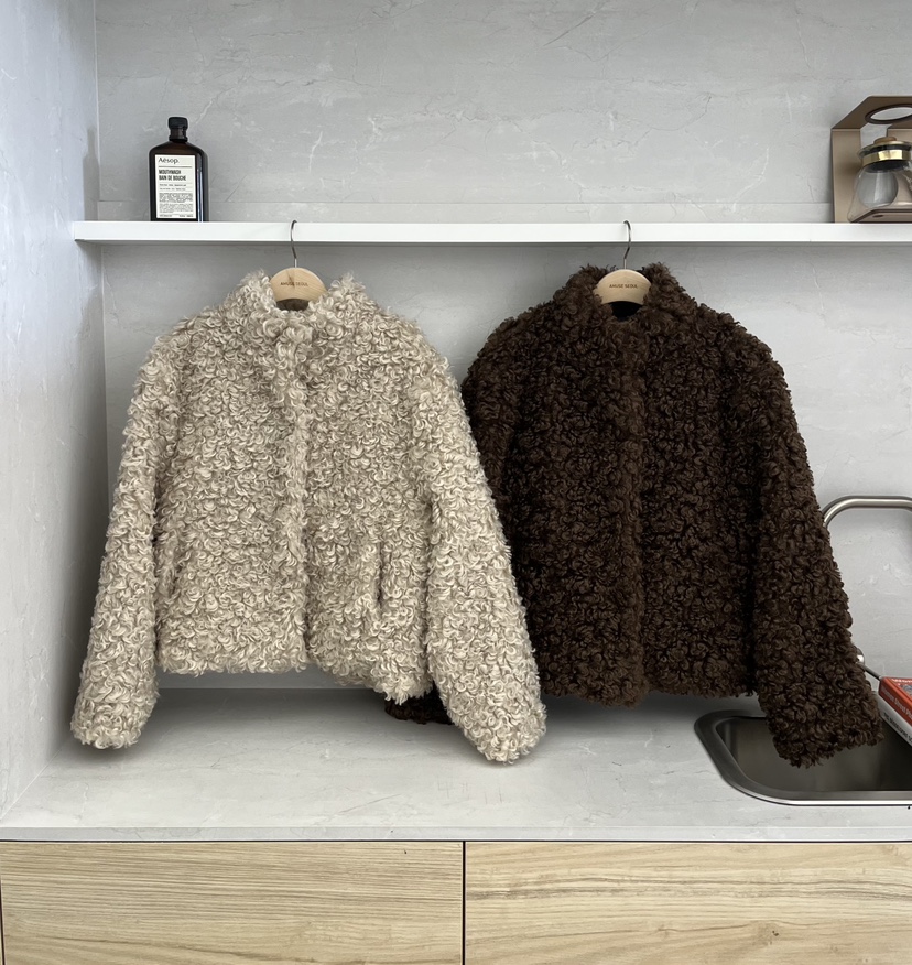 AMUSE SEOUL東大門㊣直郵女裝新品職業休閑人氣25秋冬短款大衣AMUSE SEOUL短款大衣