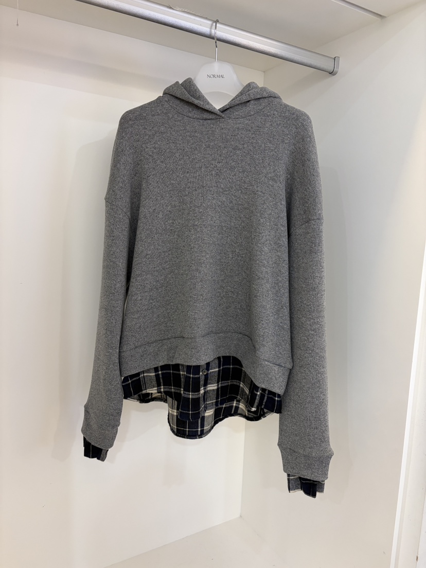 NORMAL韓國代購㊣女士新款休閑推薦職業熱賣時尚衛衣連帽衫NORMAL衛衣圖色1