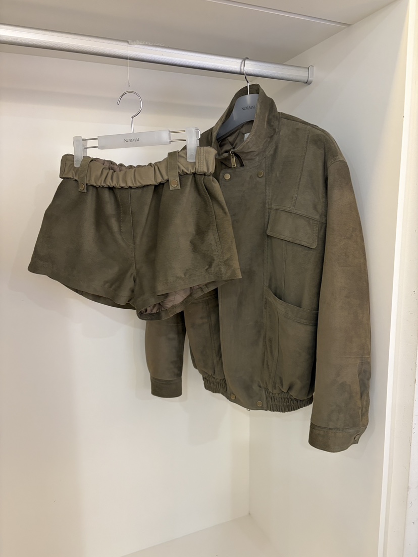 NORMAL韓國直郵㊣女裝新品推薦熱賣25秋冬職業人氣短褲絨面革NORMAL短褲