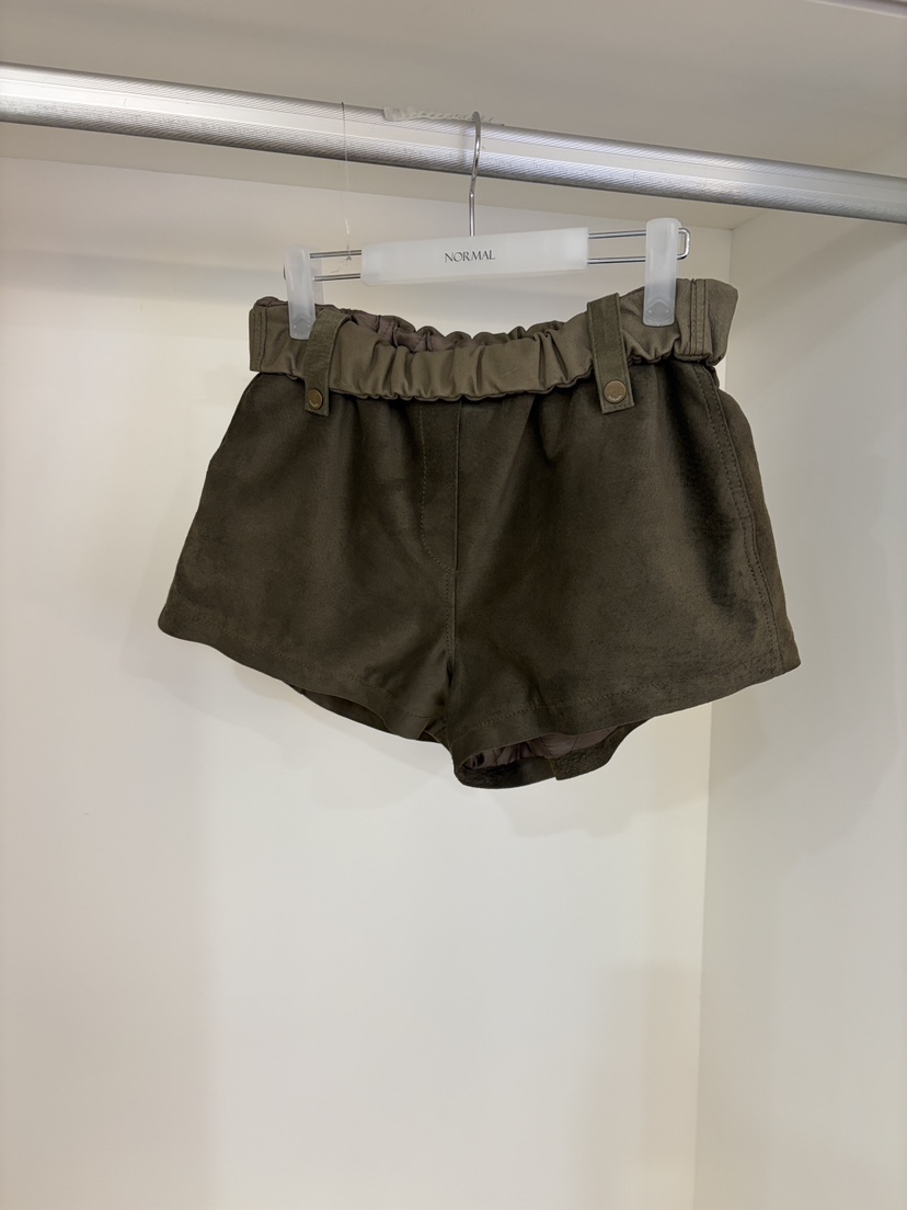 NORMAL韓國直郵㊣女裝新品推薦熱賣25秋冬職業人氣短褲絨面革NORMAL短褲圖色1