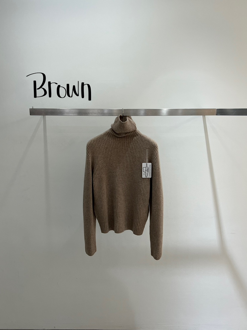 ONESTASTE東大門㊣實拍女裝新品時尚熱賣推薦針織衫粗花呢高領TASTE/ONESTASTE針織衫圖色2