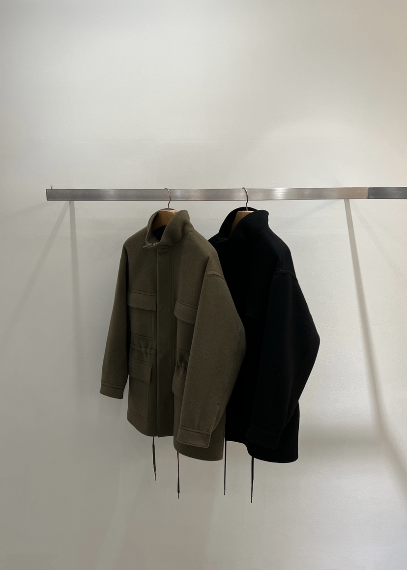 ONESTASTE東大門㊣代購女裝新款推薦時尚25秋冬短款大衣口袋TASTE/ONESTASTE短款大衣