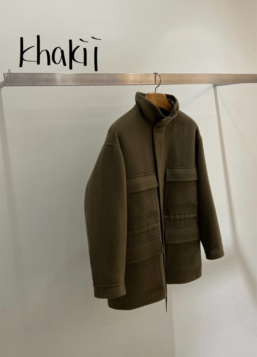 ONESTASTE東大門㊣代購女裝新款推薦時尚25秋冬短款大衣口袋TASTE/ONESTASTE短款大衣圖色1