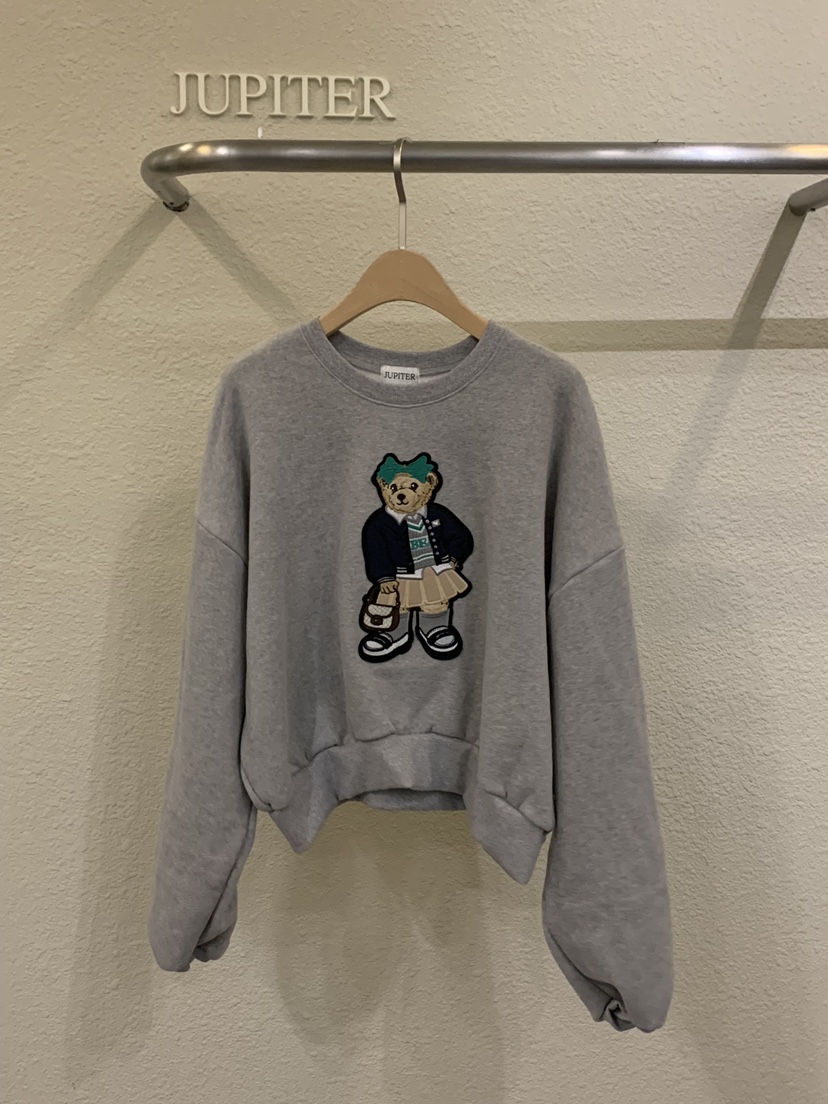 JUPITER韓國代購㊣女士新品人氣時尚職業推薦休閑25秋冬衛衣JUPITER衛衣圖色1