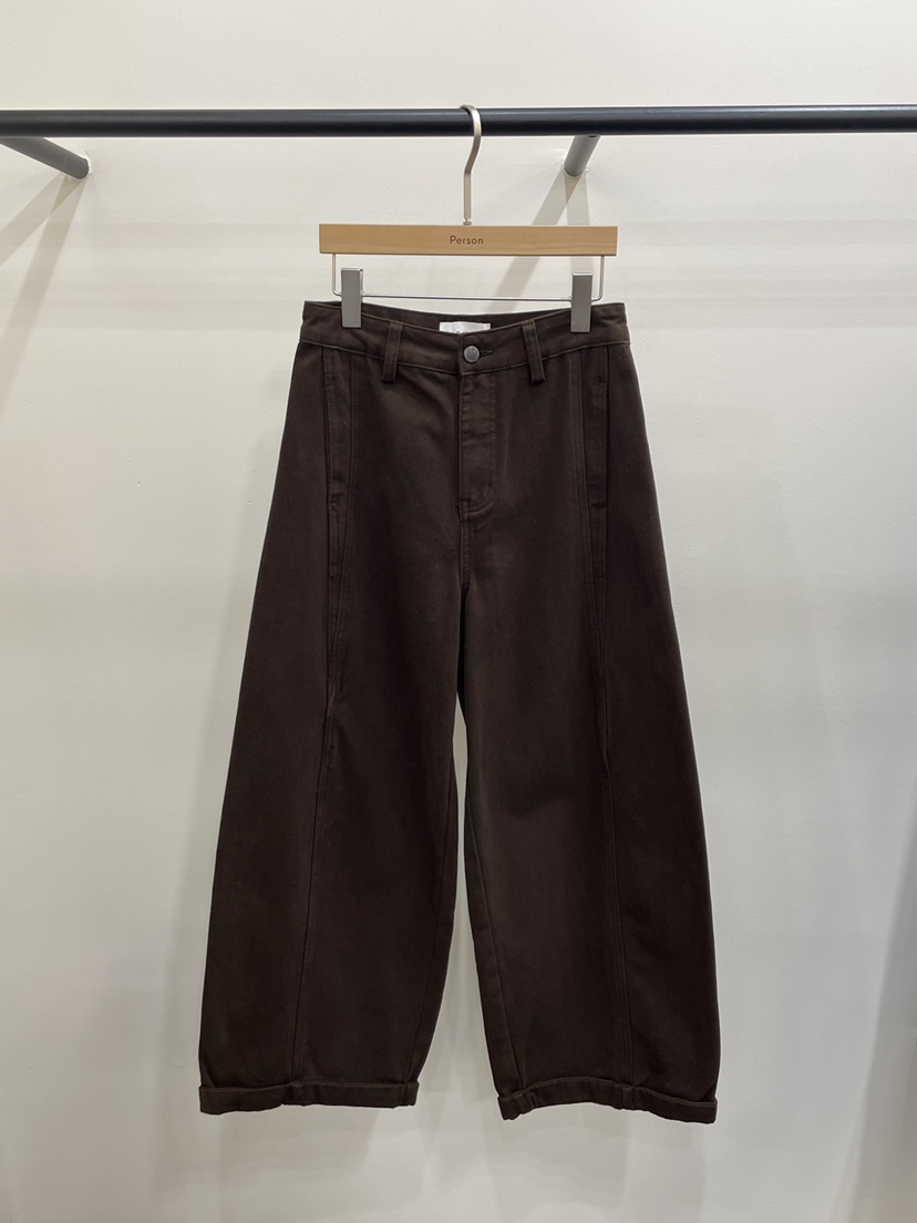 PERSON東大門㊣代購女士新品休閑職業人氣時尚休閑褲加絨抓絨PERSON休閑褲圖色1