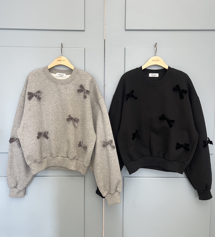 AMUSE SEOUL東大門㊣代購女士新品人氣時尚25秋冬衛衣加絨AMUSE SEOUL衛衣