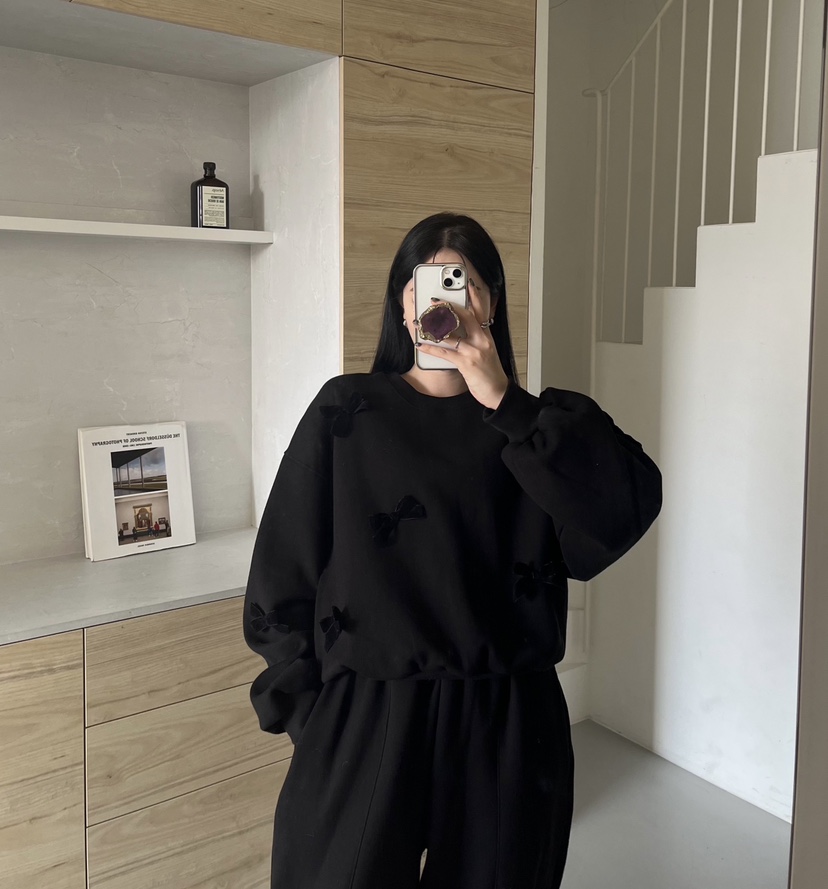 AMUSE SEOUL東大門㊣代購女士新品人氣時尚25秋冬衛衣加絨AMUSE SEOUL衛衣