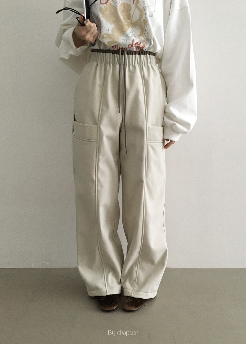 BY CHAPTER東大門㊣實拍女裝新品休閑25秋冬熱賣人氣休閑褲BY Chapter休閑褲圖色1