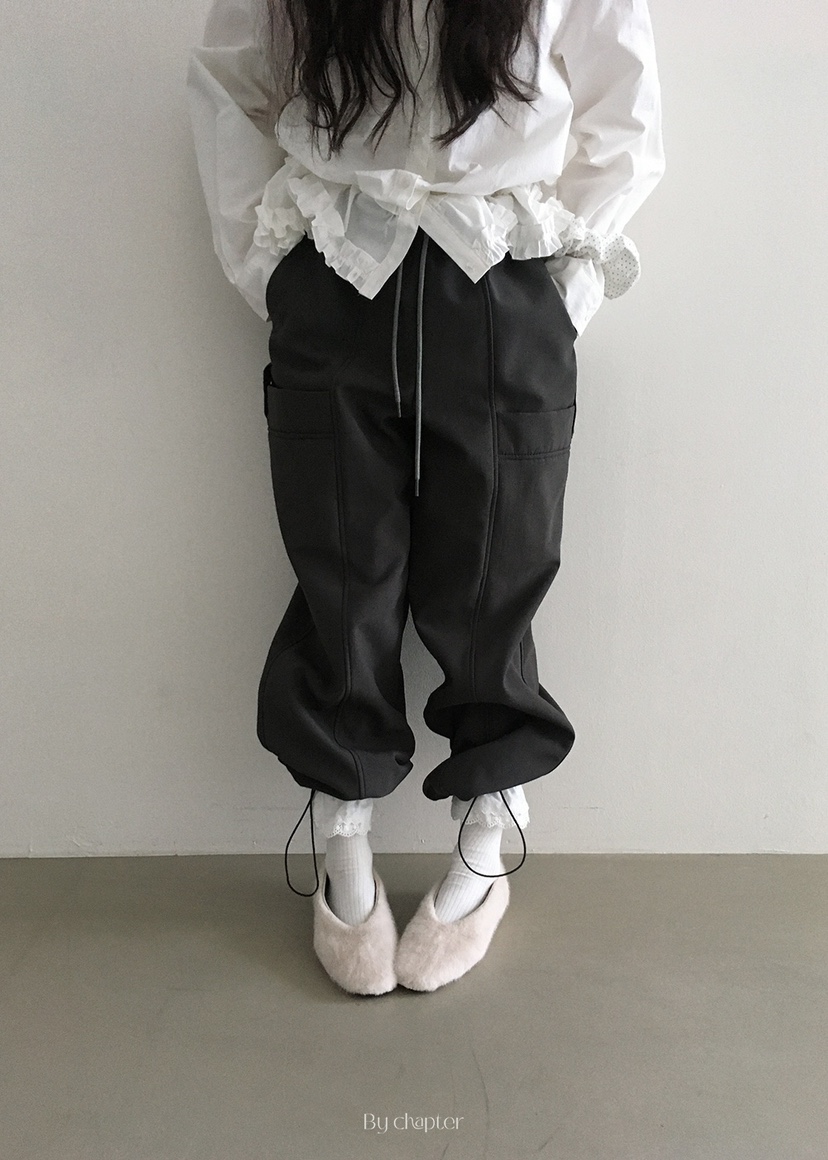 BY CHAPTER東大門㊣實拍女裝新品休閑25秋冬熱賣人氣休閑褲BY Chapter休閑褲圖色3