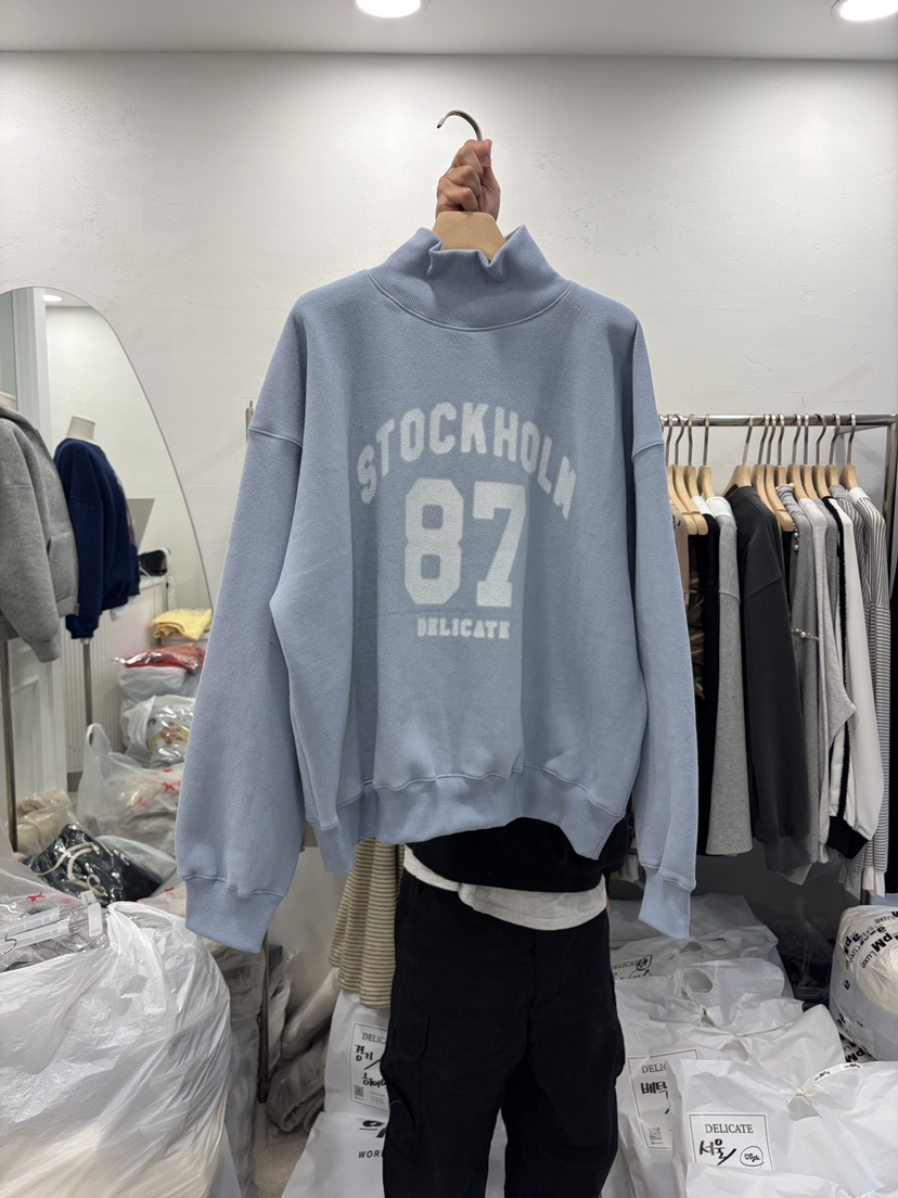 DELICATE韓國代購㊣女裝新品時尚熱賣休閑25秋冬人氣推薦衛衣DELICATE衛衣圖色2